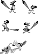 Disney’s Zazu Logo Black and White
