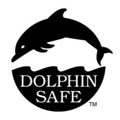 Dolphin Safe Logo Black and White