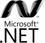Dotnet Logo Black and White