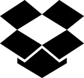 Dropbox Logo Black and White