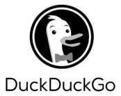 DuckDuckGo Logo Black and White