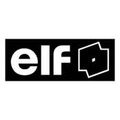 Elf Logo Black and White