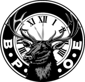 Elks Club Logo Black and White