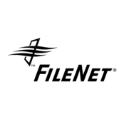 FileNet Logo Black and White