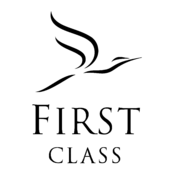 First Class Logo Black and White