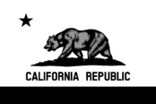 Flag of California Logo Black and White