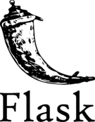 Flask Logo Black and White