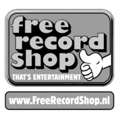 Free Record Shop Logo Black and White