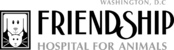 Friendship Hospital for Animals Logo Black and White