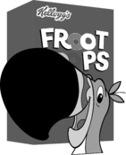 Froot Loops Logo Black and White