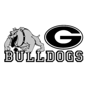 Georgia Bulldogs Logo Black and White (6)