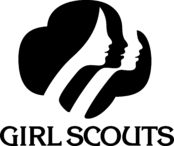 GIRL SCOUTS Logo Black and White