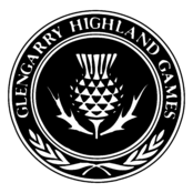 Glengarry Highland Games Logo Black and White