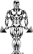 Golds Gym Logo Black and White (1)