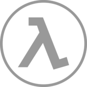 Half Life Logo Black and White