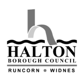 Halton Borough Council Logo Black and White