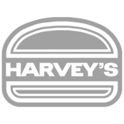 Harvey’s Logo Black and White