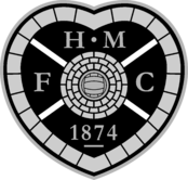 Hearts Logo Black and White