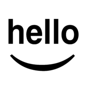 Hello Design Logo Black and White