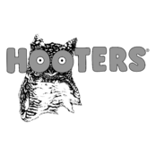 Hooters Logo Black and White