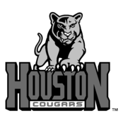 Houston Cougars Logo Black and White