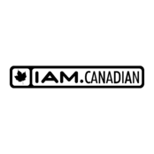 I Am Canadian Logo Black and White