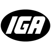 IGA Logo Black and White