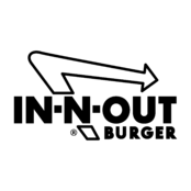 In N Out Logo Black and White