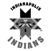 Indianapolis Indians Logo Black and White (1)