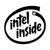 Intel Inside Logo Black and White