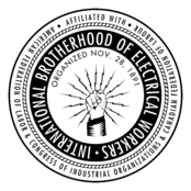 International Brotherhood Of Electrical Workers Logo Black and White