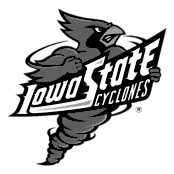 Iowa State Cyclones Logo Black and White