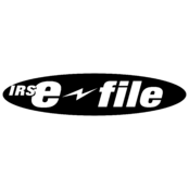 IRS e-file Logo Black and White