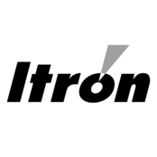 Itron Logo Black and White