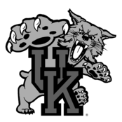 Kentucky Wildcats Logo Black and White