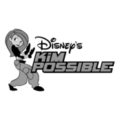 Kim Possible Logo Black and White