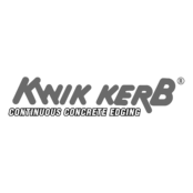 Kwik Kerb Concrete Edging Logo Black and White