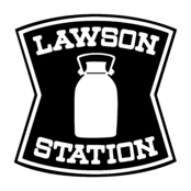 Lawson Station Logo Black and White