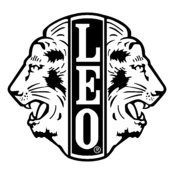 Leo Logo Black and White