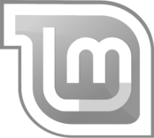 Linux Mint Logo Black and White