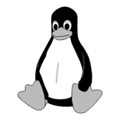 Linux Tux Logo Black and White (1)