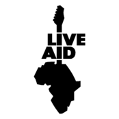 Live Aid Logo Black and White