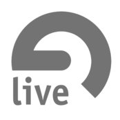 Live Logo Black and White