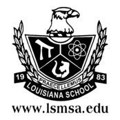 Louisiana School for Math, Science and Arts Logo Black and White