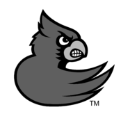 Louisville Cardinals Logo Black and White (1)