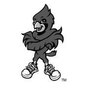 Louisville Cardinals Logo Black and White (5)