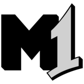M1 Logo Black and White