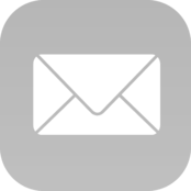 Mail iOS Logo Black and White