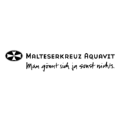 Malteserkreuz Aquavit Logo Black and White