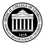 Medical College of Georgia Logo Black and White